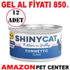 Gimcat Shiny Cat Kitten Jel İçinde Ton Balıklı Yavru Kedi Konservesi 70 gr 12 AD Gel Al 20136000 Amazon Pet Center