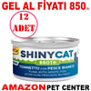 Gimcat Shinycat Kedi Konservesi Beyaz Ton Balıklı 70 Gr 12 AD Gel Al 22086006 Amazon Pet Center