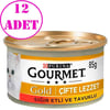 Gourmet Gold Sığır Etli ve Tavuklu Kedi Konservesi 85 Gr 12 AD 21841002 Amazon Pet Center