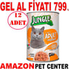 Jungle Kedi Konservesi Somonlu Karidesli 415 GR 12 AD Gel Al 18854008 Amazon Pet Center