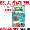 Jungle Kedi Konservesi Ton Balıklı 415 GR 12 AD Gel Al 18856002 Amazon Pet Center