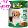 Jungle Köpek Konservesi Biftekli Sebzeli 415 GR 24 AD 32107746 Amazon Pet Center