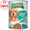 Jungle Köpek Konservesi Biftekli Sebzeli 415 GR 24 AD 32107746 Amazon Pet Center