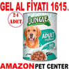 Jungle Köpek Konservesi Biftekli Sebzeli 415 GR 24 AD Gel Al 20941000 Amazon Pet Center