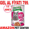 Jungle Kuzu Etli Sebzeli Kedi Konservesi 415 Gr 12 AD Gel Al 18866001 Amazon Pet Center