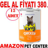 King Kedi Konservesi Tavuklu Sos İçerisinde Et Parçacıklı 400 gr 12 AD Gel Al 35005476 Amazon Pet Center