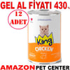 King Yavru Kedi Konservesi Tavuklu Sos İçerisinde Et Parçacıklı 400 Gr 12 AD Gel Al 35005452 Amazon Pet Center