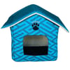 Lepus İç Mekan Kedi Köpek Kulübesi Mavi 8681451066221 Amazon Pet Center