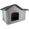Lepus Kedi ve Köpek İçin Cabin Kulübe Yatak Gri 8684026003140 Amazon Pet Center