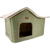 Lepus Kedi ve Köpek İçin Cabin Kulübe Yatak Haki 8684026004727 Amazon Pet Center