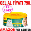 Meo Delite Ton Balıklı ve Sebzeli Tahılsız Yetişkin Kedi Konservesi 80 Gr 12 AD Gel Al 19823003 Amazon Pet Center