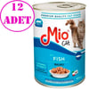 Mio Balıklı Yetişkin Kedi Konservesi 415 Gr 12 AD 32108989 Amazon Pet Center