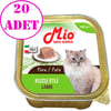 Mio Kuzu Etli Kedi Konservesi Püre 100 gr 20 AD 32115512 Amazon Pet Center