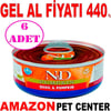 ND Balkabaklı Tahılsız Bıldırcın Etli Yetişkin Kedi Konservesi 70 Gr 6 AD Gel Al 18761009 Amazon Pet Center