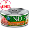ND Natural Tavuklu Kedi Konservesi 70 Gr 6 AD 22141002 Amazon Pet Center