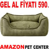 Pet Pretty Comfort Kedi Köpek Koltuk Yatağı Haki 60x50x15 Cm Gel Al 35011286 Amazon Pet Center