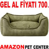 Pet Pretty Comfort Kedi Köpek Koltuk Yatağı Haki 75x60x15 Cm Gel Al 35011262 Amazon Pet Center