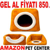 Pet Pretty Kedi Köpek İçin Comfort Üç Fonksiyonlu Yatak Hardal 42x42x23 Cm Gel Al 35011941 Amazon Pet Center