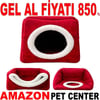Pet Pretty Kedi Köpek İçin Comfort Üç Fonksiyonlu Yatak Kırmızı 42x42x23 Cm Gel Al 35011934 Amazon Pet Center