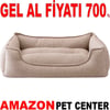 Pet Pretty Kedi Köpek İçin Koltuk Yatak Keten Bej 75x60x15 Cm Gel Al 35011521 Amazon Pet Center