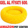 Pet Pretty Kedi Köpek İçin Peluş Simit Yatak Sarı 50 Cm Gel Al 35011910 Amazon Pet Center