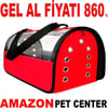 Pet Pretty Kedi Köpek İçin Şeffaf Çanta Kırmızı 50x30x30 Cm Gel Al 35012207 Amazon Pet Center