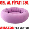 Pet Pretty Kedi Köpek İçin Simit Yatak Silikon Elyaflı Lila Gel Al 35011385 Amazon Pet Center