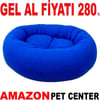 Pet Pretty Kedi Köpek İçin Simit Yatak Silikon Elyaflı Saks Mavi Gel Al 35011415 Amazon Pet Center
