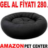 Pet Pretty Kedi Köpek İçin Simit Yatak Silikon Elyaflı Siyah Gel Al 35011354 Amazon Pet Center
