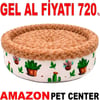 Pet Pretty Kedi Köpek İçin Special Peluş Simit Yatak Açık Kahverengi 50x50x15 Cm Gel Al 35011989 Amazon Pet Center