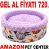 Pet Pretty Kedi Köpek İçin Special Peluş Simit Yatak Lila 50x50x15 Cm Gel Al 35011637 Amazon Pet Center