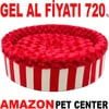 Pet Pretty Kedi Köpek İçin Special Peluş Simit Yatak Kırmızı 50x50x15 Cm Gel Al 35011903 Amazon Pet Center
