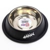 Playfull Balık Desenli Siyah Çelik Mama ve Su Kabı 16 Oz PFMK-4102 8683497041026 Amazon Pet Center