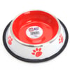 Playfull Renkli Pati Desenli Çelik Mama ve Su Kabı 24 Oz PFMK-4098 8683497040982 Amazon Pet Center