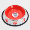 Playfull Renkli Pati Desenli Çelik Mama ve Su Kabı 32 Oz PFMK-4099 8683497040999 Amazon Pet Center
