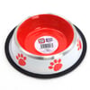 Playfull Renkli Pati Desenli Çelik Mama ve Su Kabı 16 Oz PFMK-4097 8683497040975 Amazon Pet Center