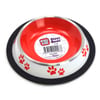 Playfull Renkli Pati Desenli Çelik Mama ve Su Kabı 8 Oz PFMK-4096 8683497040968 Amazon Pet Center