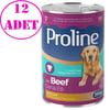 Pro Line Dana Etli Pate Köpek Konserve Maması 395 Gr 12 AD 20569006 Amazon Pet Center