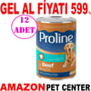 Pro Line Dana Etli Yetişkin Köpek Konservesi 400 Gr 12 AD Gel Al 20564001 Amazon Pet Center