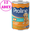 Pro Line Kuzu Etli Bal Kabaklı Pate Köpek Konserve Maması 395 Gr 12 AD 20572006 Amazon Pet Center