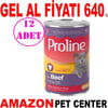 Proline Kedi Konserve Maması Biftekli 400 Gr 12 AD Gel Al 20582005 Amazon Pet Center