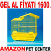 QH Çin Çatılı Papağan Kafesi Sarı 46x36x57 Cm 81702-R Gel Al 35013617 Amazon Pet Center