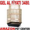 QH Gold Papağan Kafesi Prinç 46x46x85 Cm 81809-P Gel Al 35013570 Amazon Pet Center