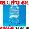 QH Sehpalı Papağan Kafesi Beyaz 51x51x129 Cm 901 AB Gel Al 19920009 Amazon Pet Center