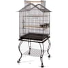QH Sehpalı Papağan Kafesi Siyah Dövme 51x51x139 Cm 934 ADS 1830001083301 Amazon Pet Center