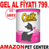 Quik Biftekli Kedi Konservesi 415 gr 12 AD Gel Al 18848007 Amazon Pet Center