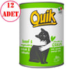 Quik Biftekli ve Sebzeli Kedi Konservesi 415 Gr 12 AD 18861006 Amazon Pet Center