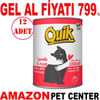 Quik Kedi Konservesi Kuzu Etli Pirinçli 415 gr 12 AD Gel Al 18846003 Amazon Pet Center