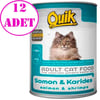 Quik Kedi Konservesi Somon Karides 415 gr 12 AD 18867008 Amazon Pet Center