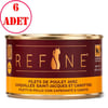 Refine Kısırlaştırılmış Kedi Konservesi Deniz Taraklı Havuç ve Tavuk 85 Gr 6 Ad 35012924 Amazon Pet Center